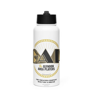 Stainless steel water bottle with a straw lid